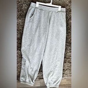 Sweatpants from American Eagle. Size: Large. Color: light gray.